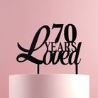 70 Years Loved Cake Topper - Cake Topper