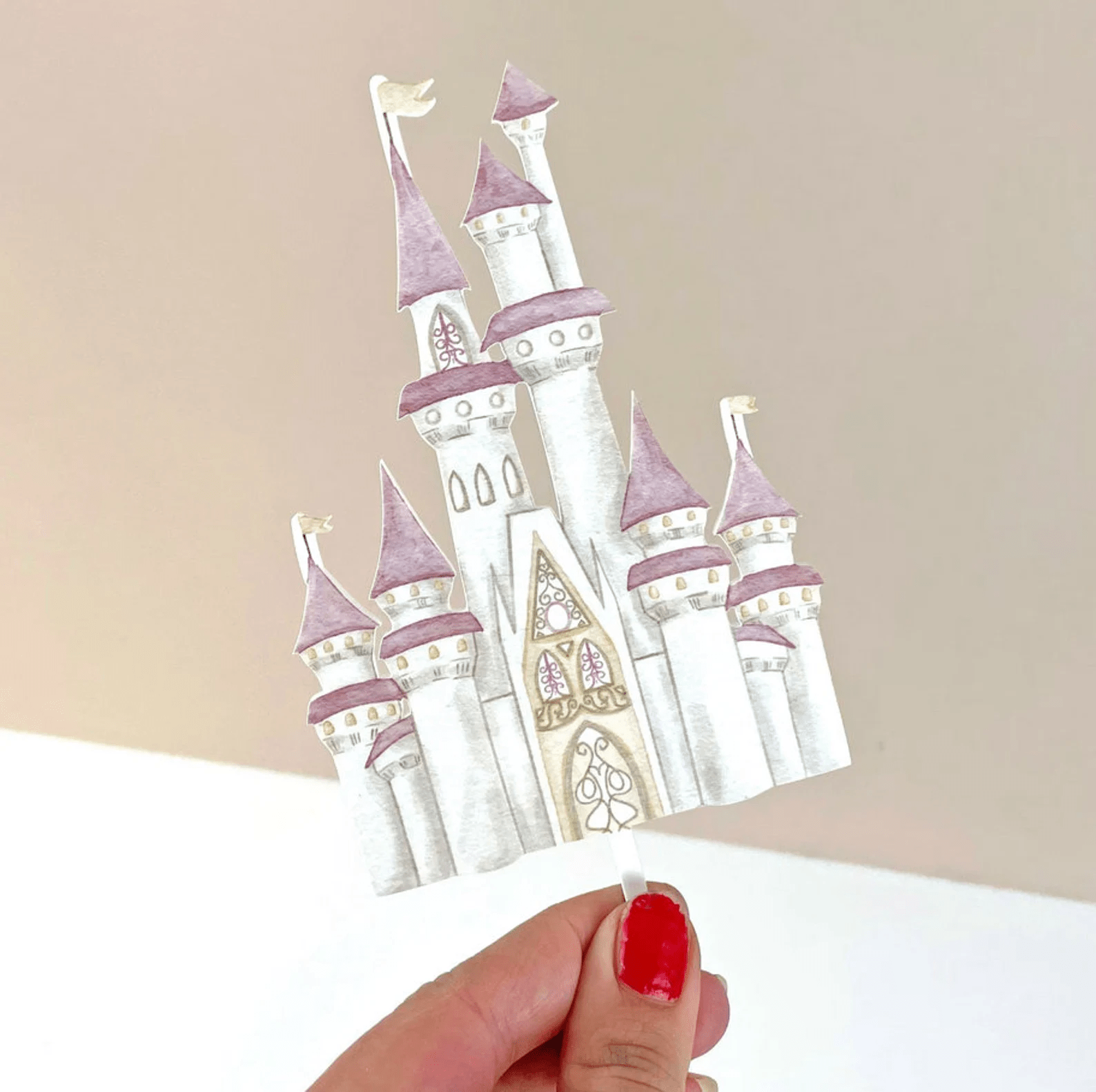 Acrylic Castle Cake Topper - Cake Topper