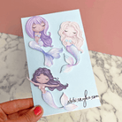 Acrylic Mermaid Cake Charm Set - Cake charm