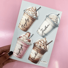 Acrylic Personalised Coffee Take Out Cup Cake Decoration - Cake charm