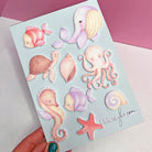 Acrylic Under the Sea Birthday Cake Charm - Cake charm