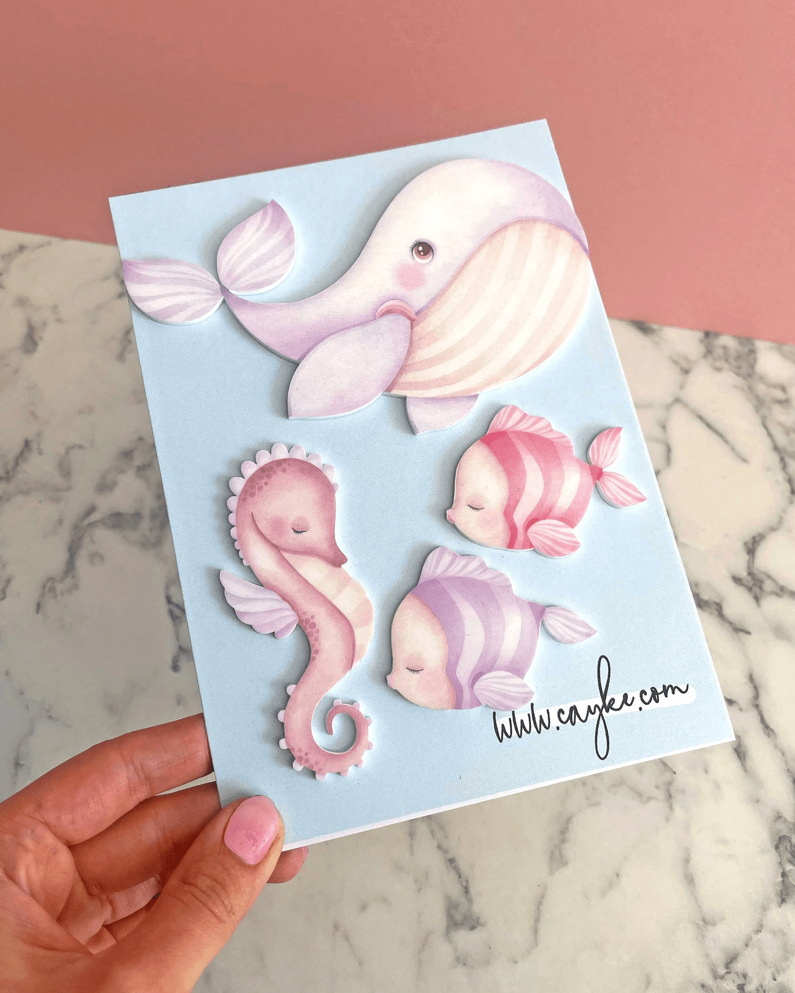 Acrylic Under the Sea Cake Set - Cake charm