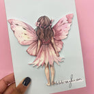 Brown Haired Fairy Acrylic Cake Charm - Cake charm