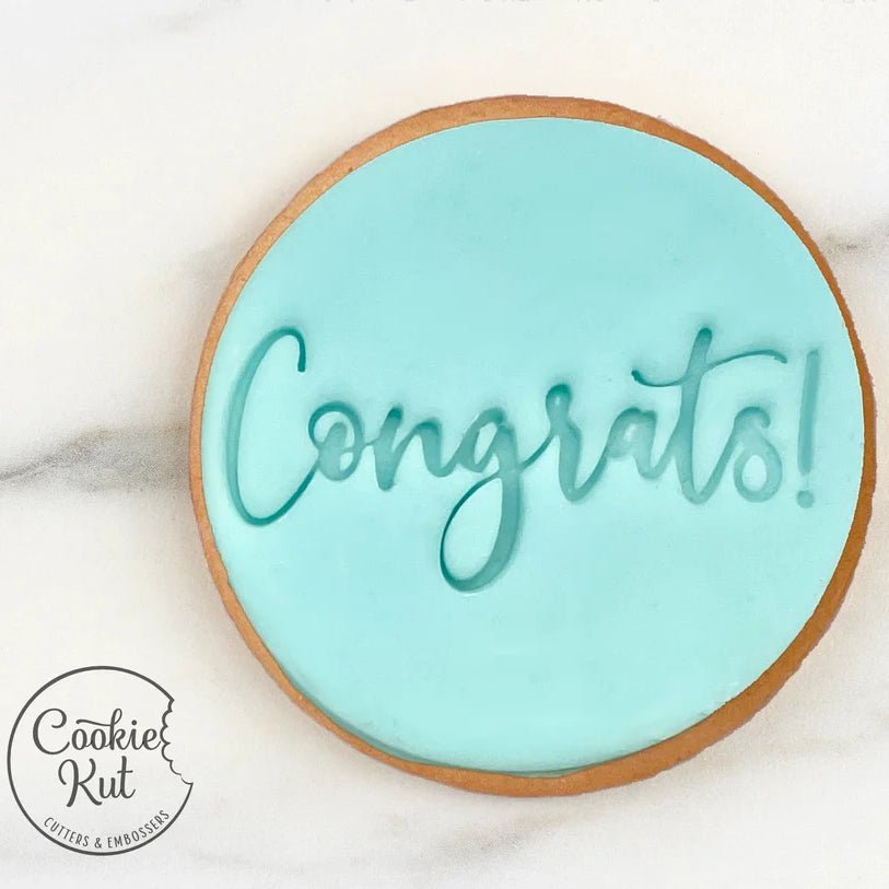 Congrats! Embosser Stamp - Cookie Stamp