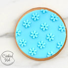 Daisy Pattern Embosser - Cookie Biscuit Stamp Fondant Reverse - Cookie Stamp