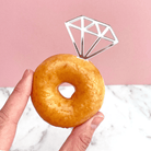 Diamond Doughnut Toppers - Cupcake Topper