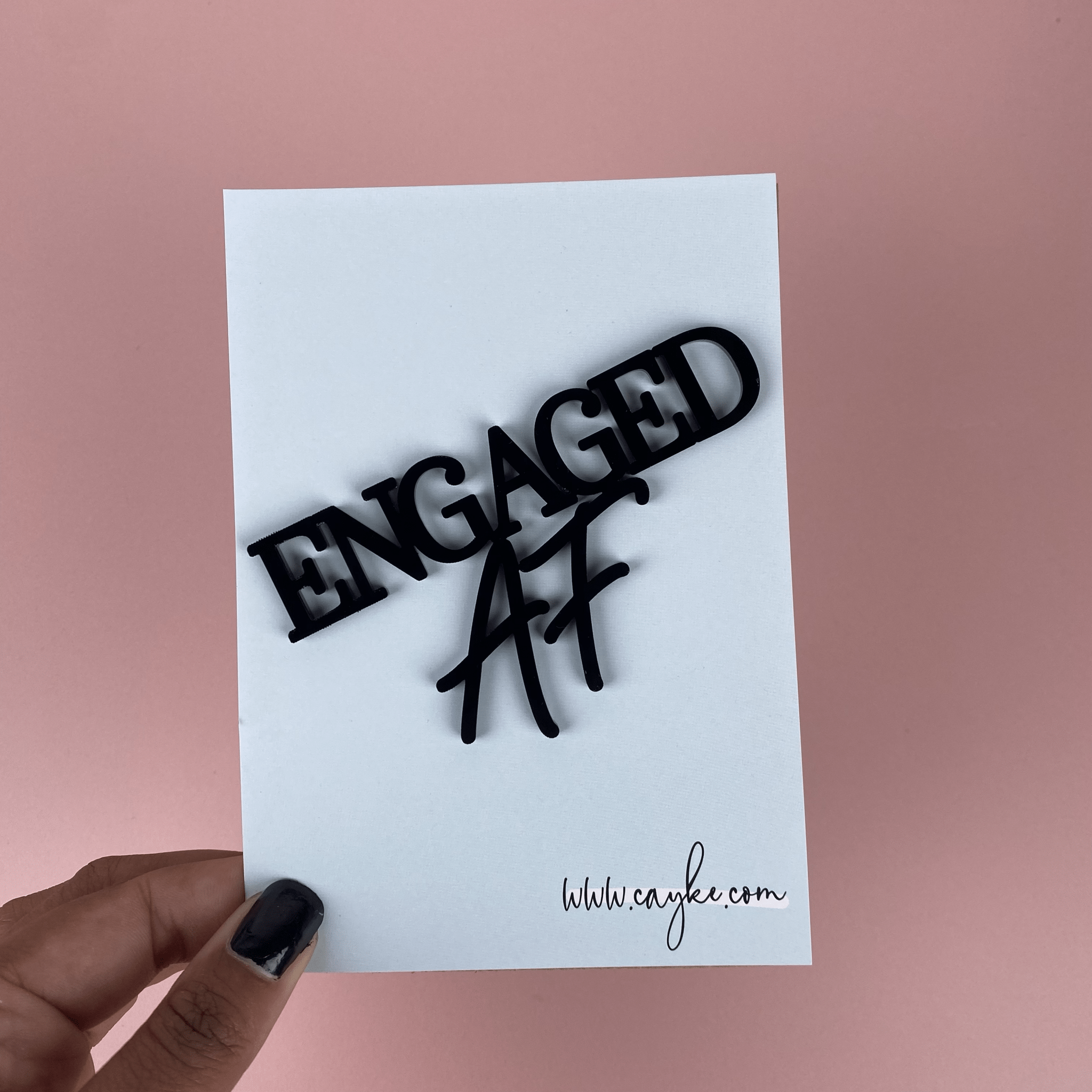 Engaged AF Cake Charm - Cake charm