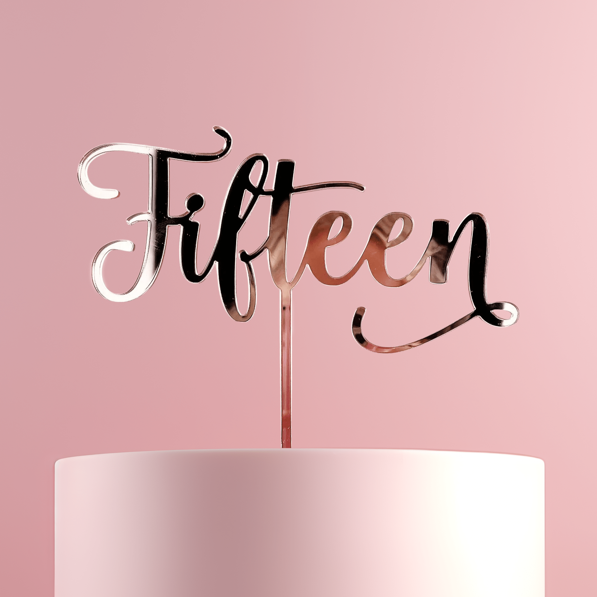 Fifteen 15th Birthday Cake Topper - Cake Topper