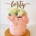 Forty 40th Birthday Cake Topper - Cake Topper