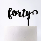 Forty Cake Topper - Cake Topper