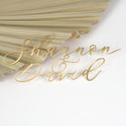 Gold Plated Duo Name Cake Charm - Cake charm