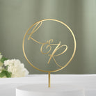 Gold Plated Initial Cake Topper - Cake Topper