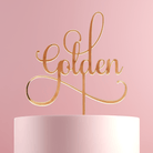 Golden Anniversary Cake Topper - Cake Topper