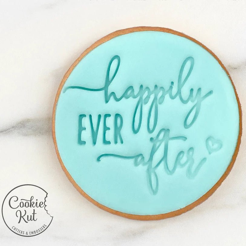 Happily Ever After - Wedding Embosser Stamp - Cookie Stamp