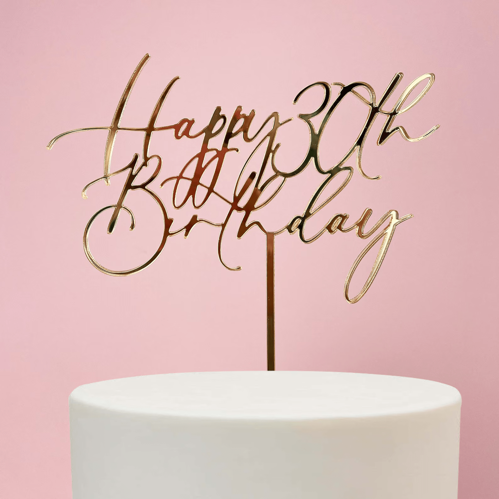 Happy 30th Birthday Cake Topper - Cake Topper