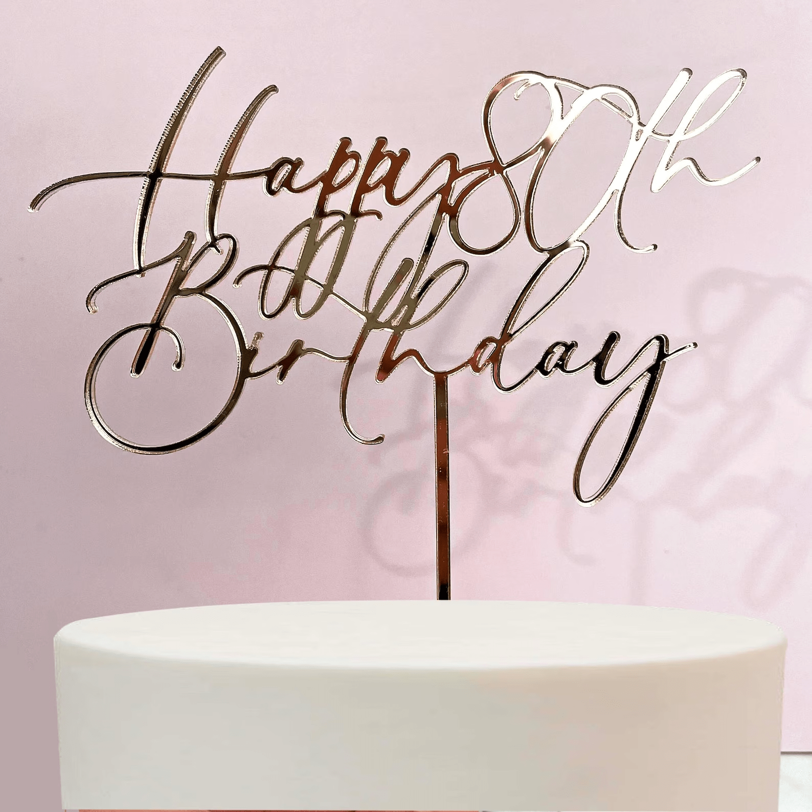 Happy 80th Birthday Cake Topper - Cake Topper