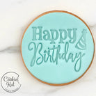 Happy Birthday Embosser Stamp - Style 4 - Cookie Stamp