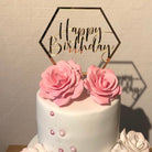 Happy Birthday Hexagon Cake Topper - Cake Topper