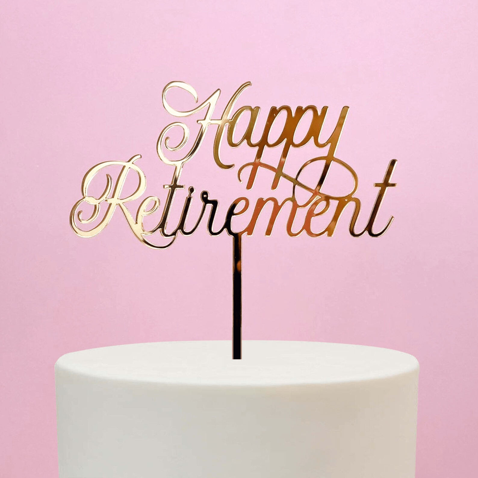 Happy Retirement Cake Topper - Cake Topper