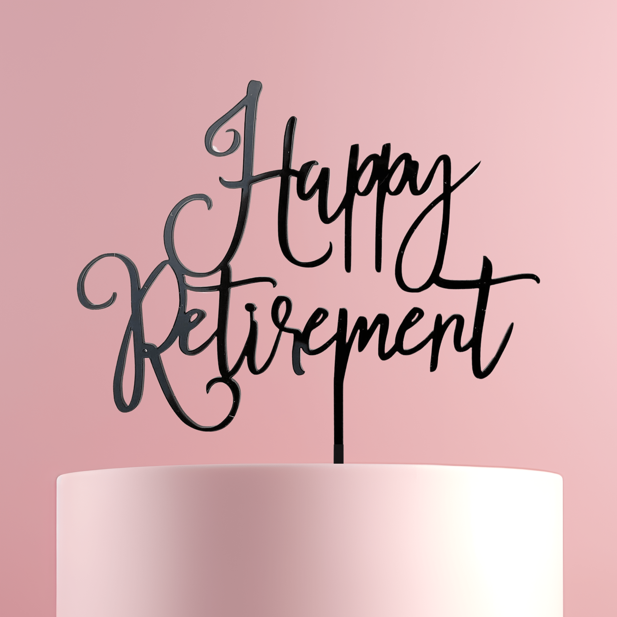 Happy Retirement Cake Topper - Cake Topper