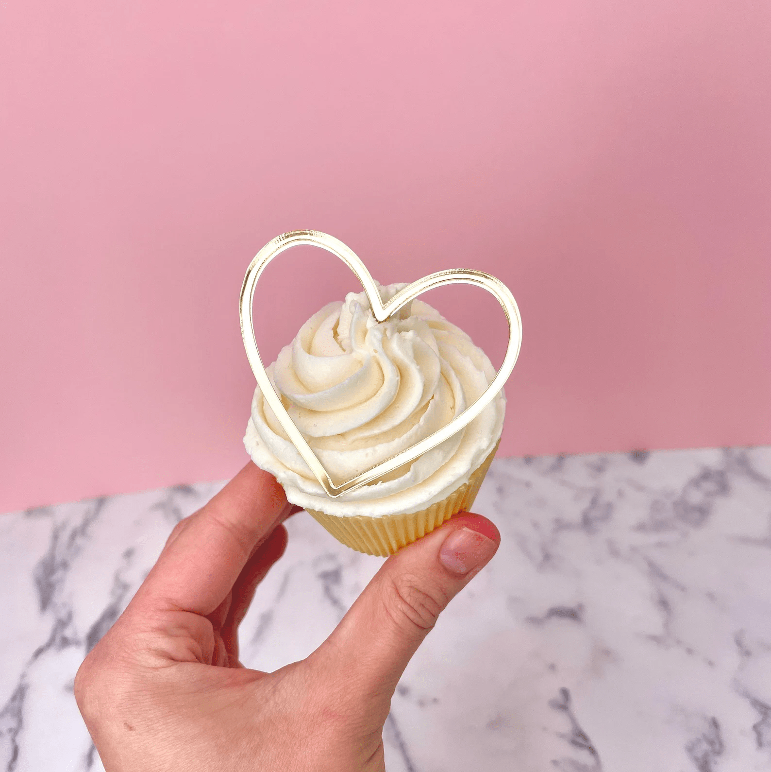 Heart Cupcake Toppers - Cupcake Topper