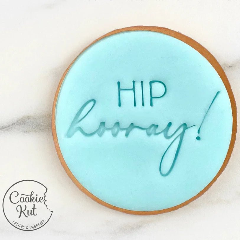 Hip Hooray Style 2 - Embosser Stamp - Cookie Stamp