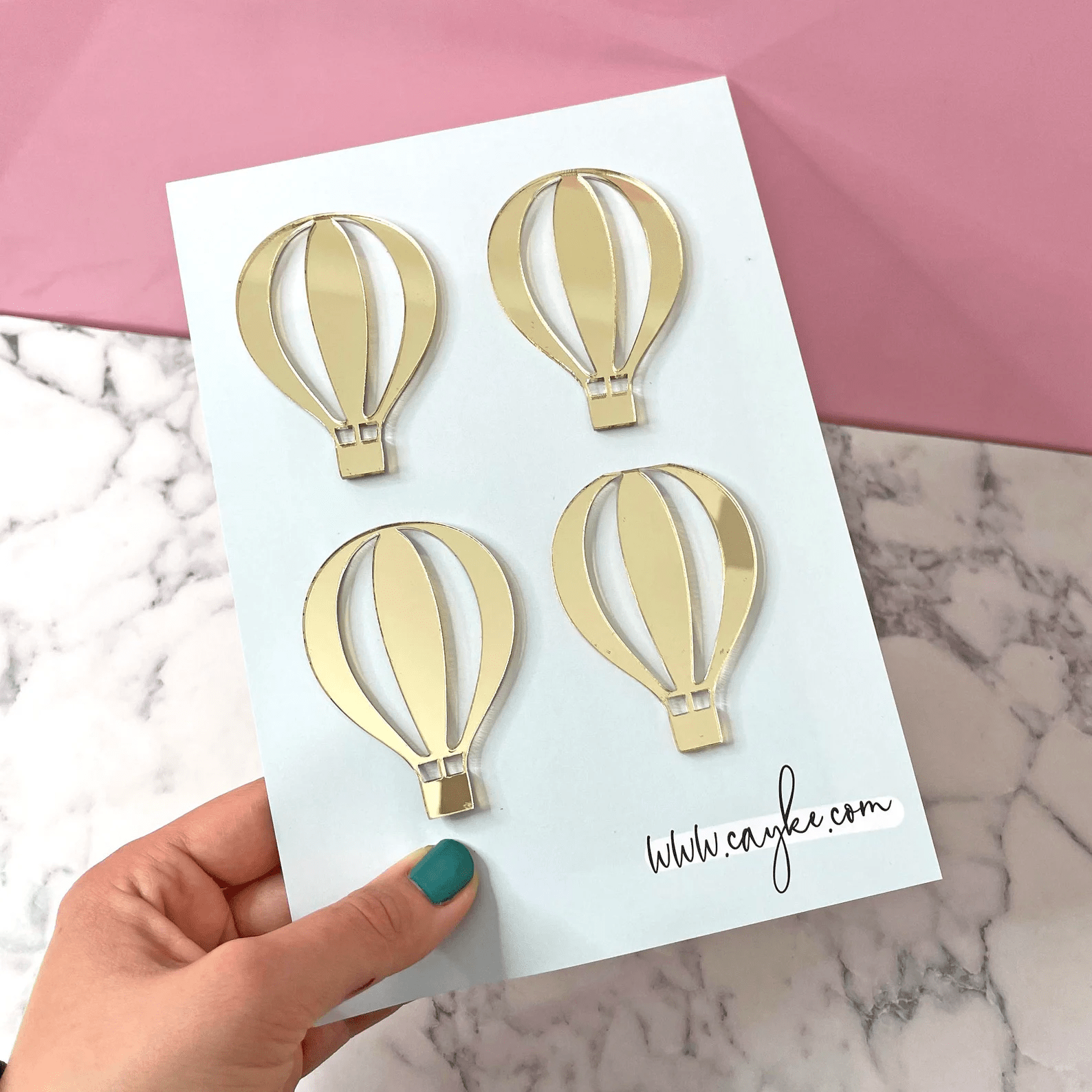 Hot Air Balloon Cupcake Toppers - Cake charm
