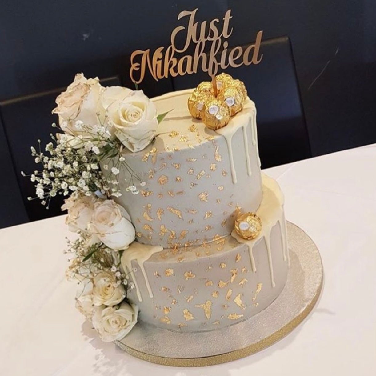 Just Nikahfied Wedding Cake Topper - Cake Topper