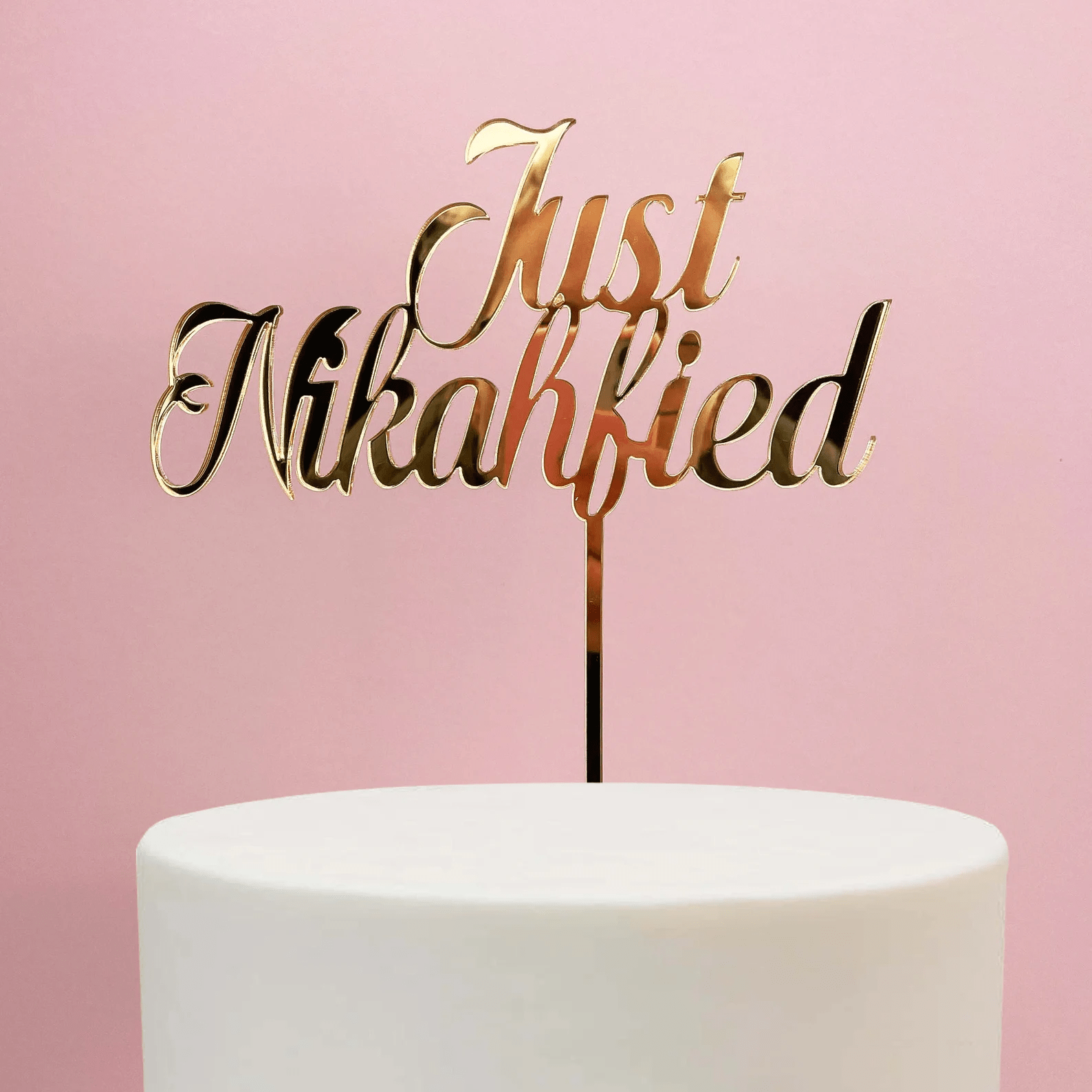 Just Nikahfied Wedding Cake Topper - Cake Topper