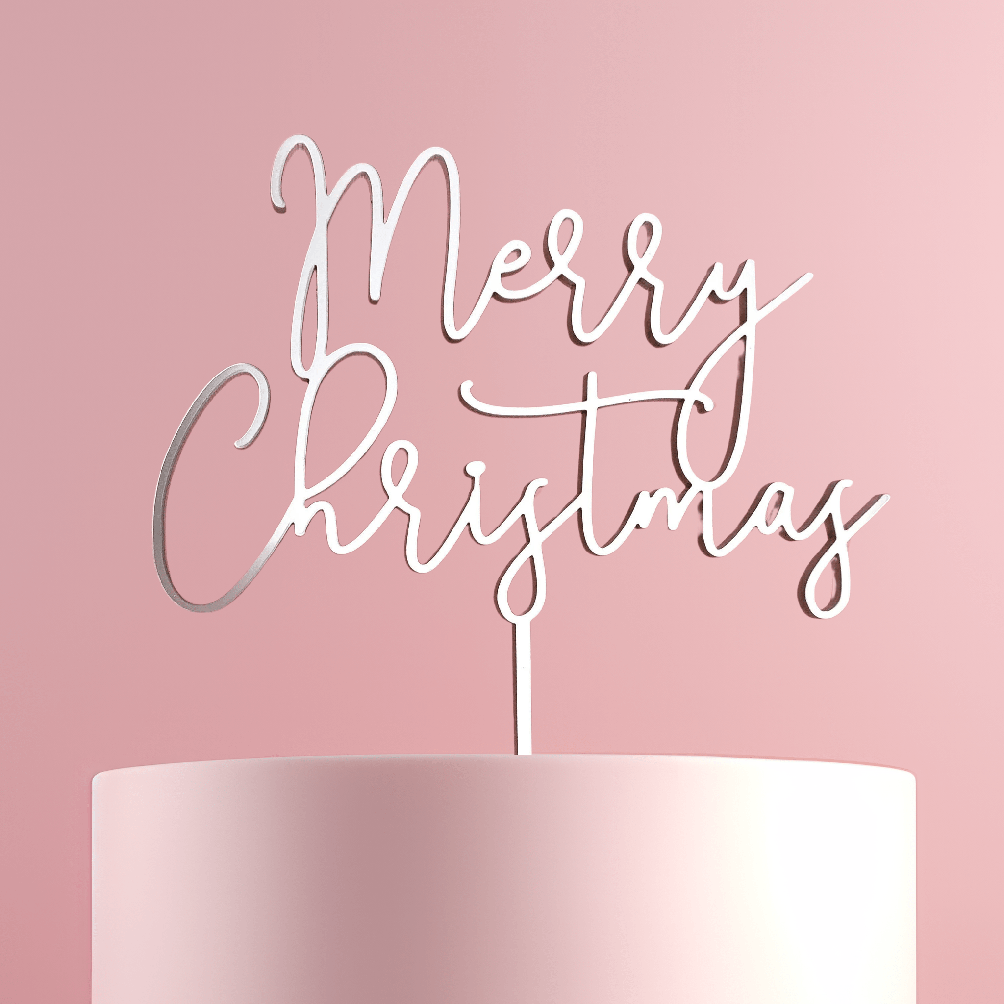 Merry Christmas Cake Topper - Cake Topper