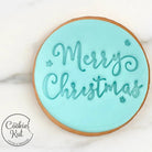 Merry Christmas - Christmas Embosser Stamp - Cookie Stamp