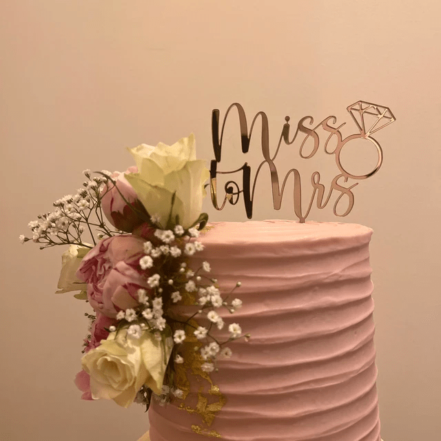 Miss to Mrs Cake Topper - Cake Topper