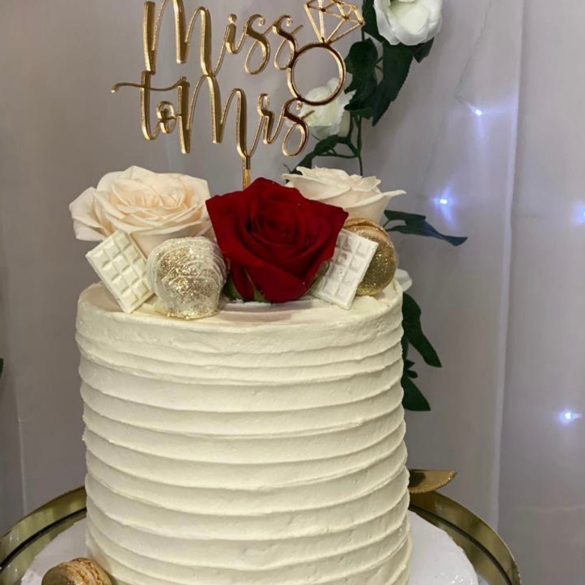Miss to Mrs Cake Topper - Cake Topper