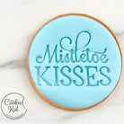 Mistletoe Kisses - Christmas Embosser Stamp - Cookie Stamp