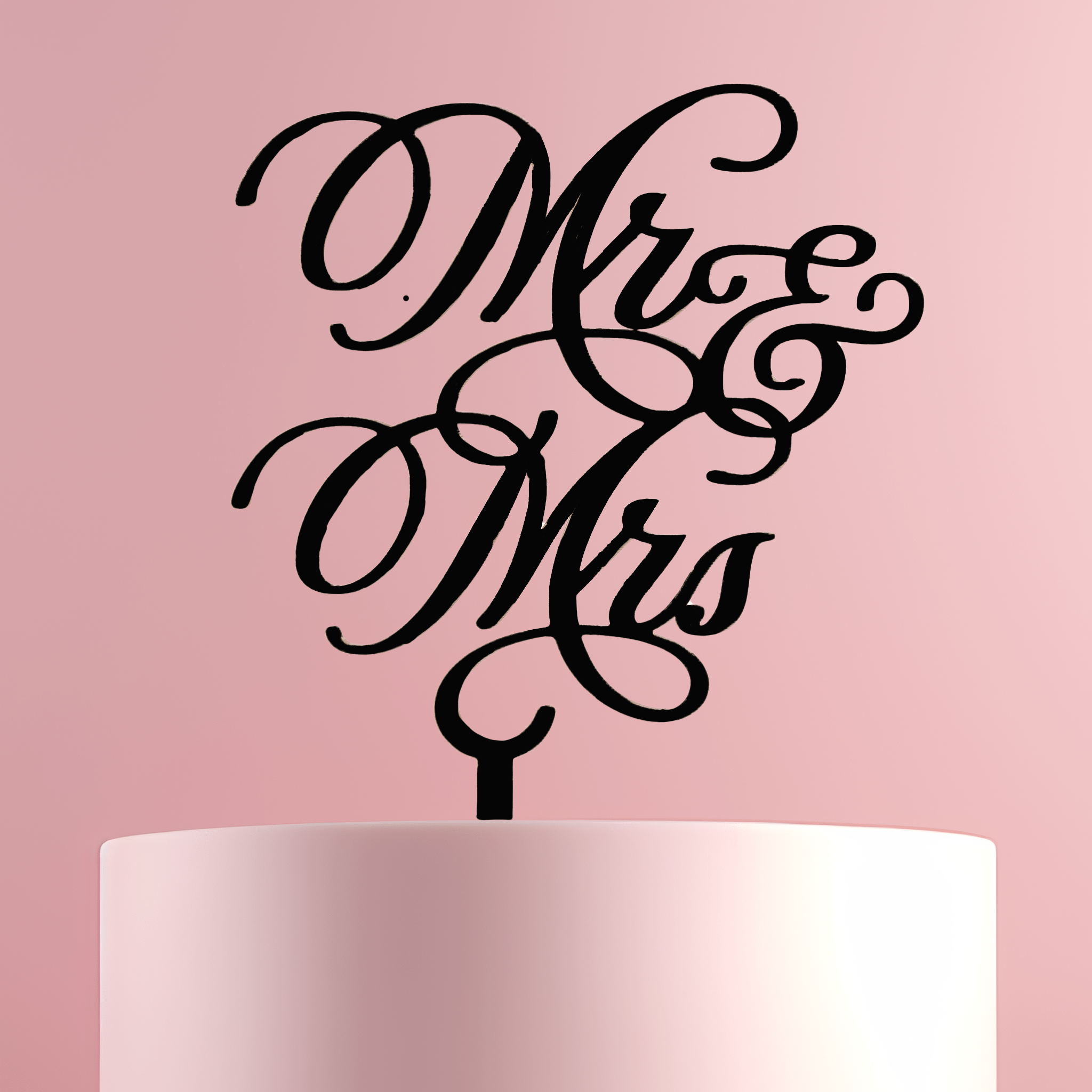 Mr & Mrs Wedding Cake Topper - Cake Topper