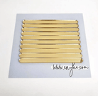 Pack of 10 Gold Mirror Cakesicle Sticks - Cakesicle sticks