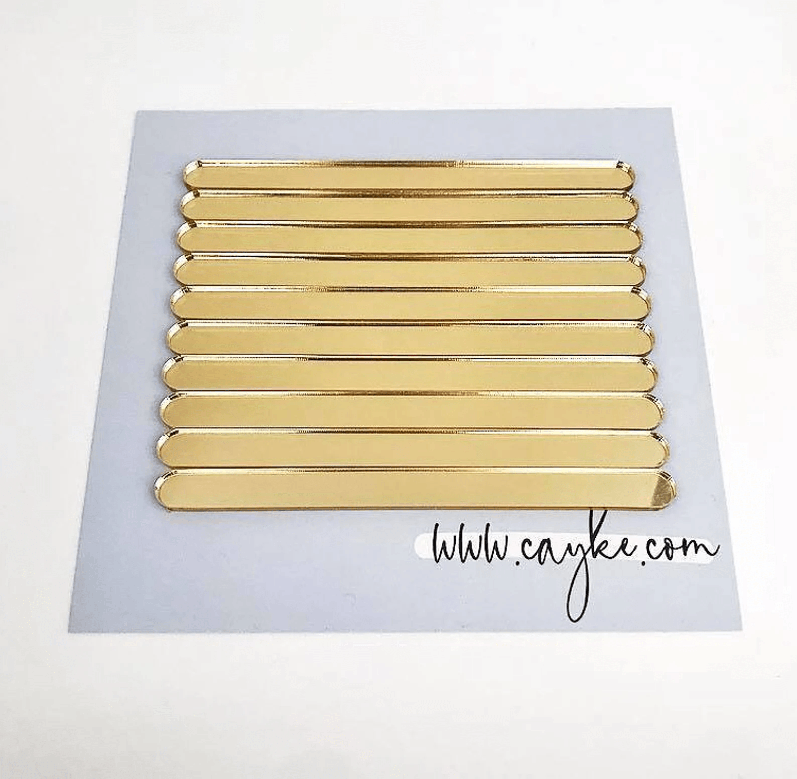 Pack of 10 Gold Mirror Cakesicle Sticks - Cakesicle sticks