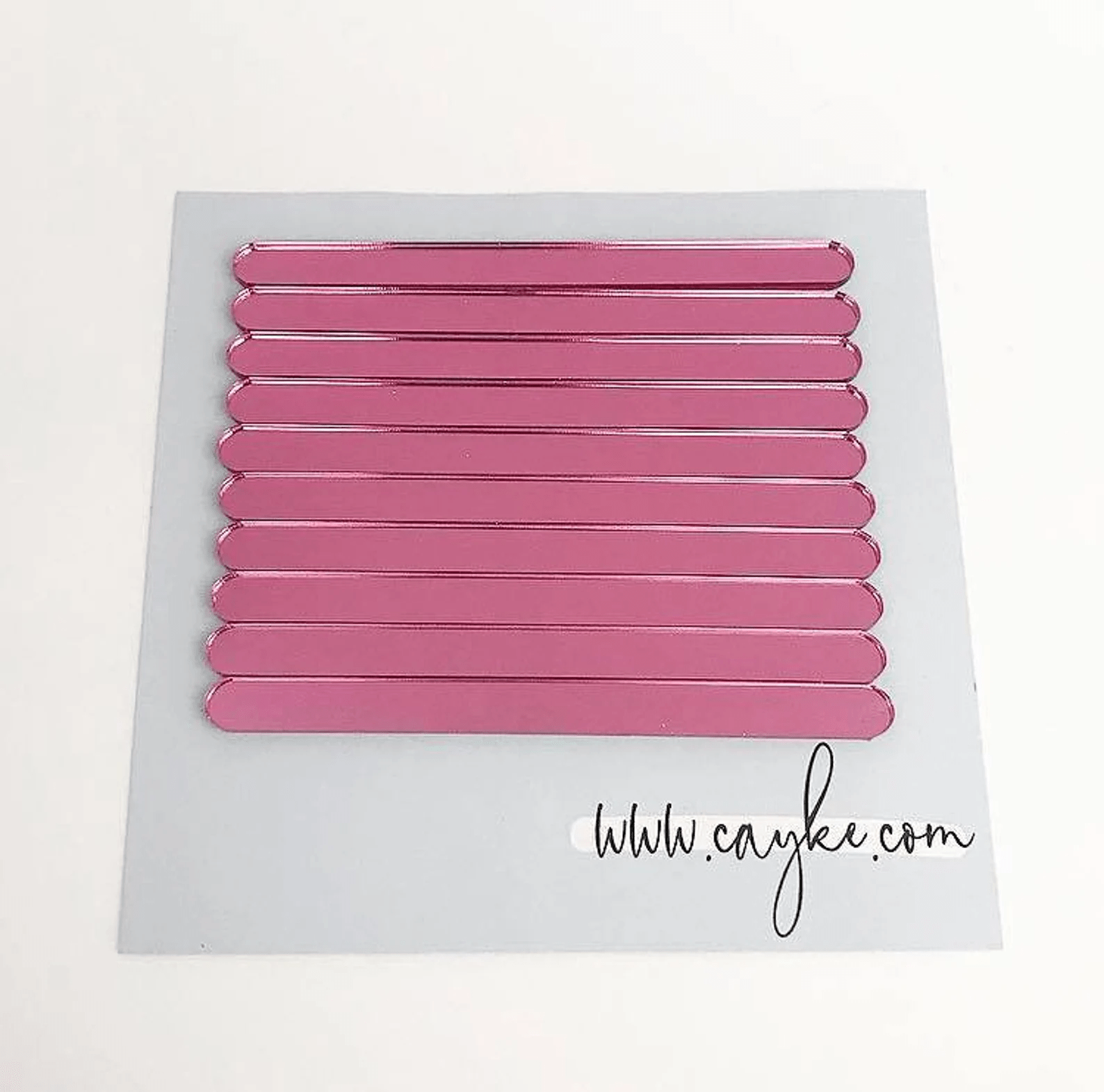 Pack of 10 Pink Mirror Cakesicle Sticks - Cakesicle sticks