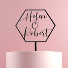 Personalise 'Hexagon' Your Own Topper - Cake Topper