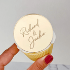Personalised Engraved Cupcake Toppers - Cupcake Topper
