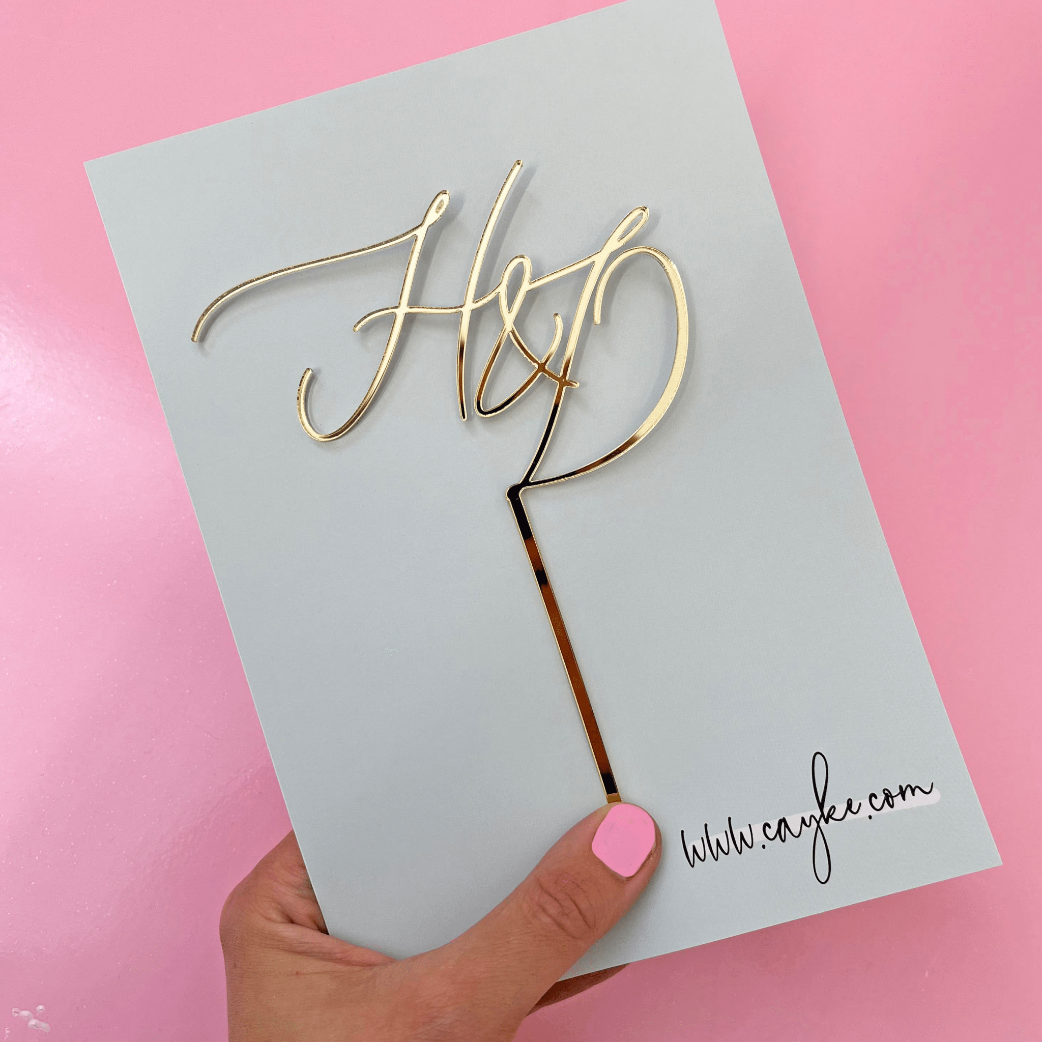 Personalised Initials Cake Topper - Cake Topper