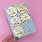 Personalised Mirror Acrylic Engraved Cupcake Toppers - Cupcake Topper