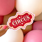 Printed Acrylic Circus Sign Cake Charm - Cake charm