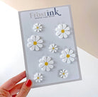 Printed Acrylic Daisy Cake Charms - Cake charm