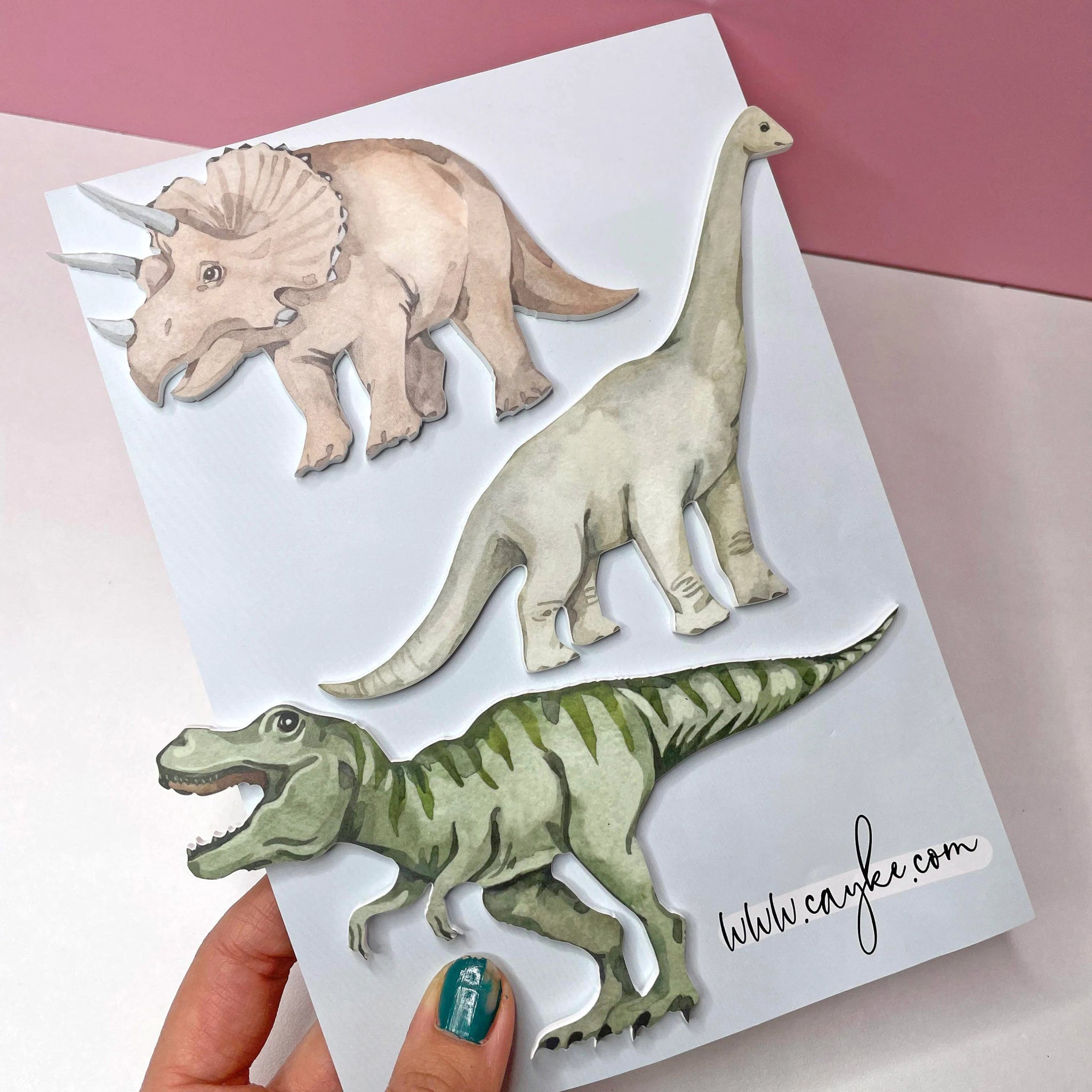 Printed Acrylic Dinosaur Cake Charms - Cake charm