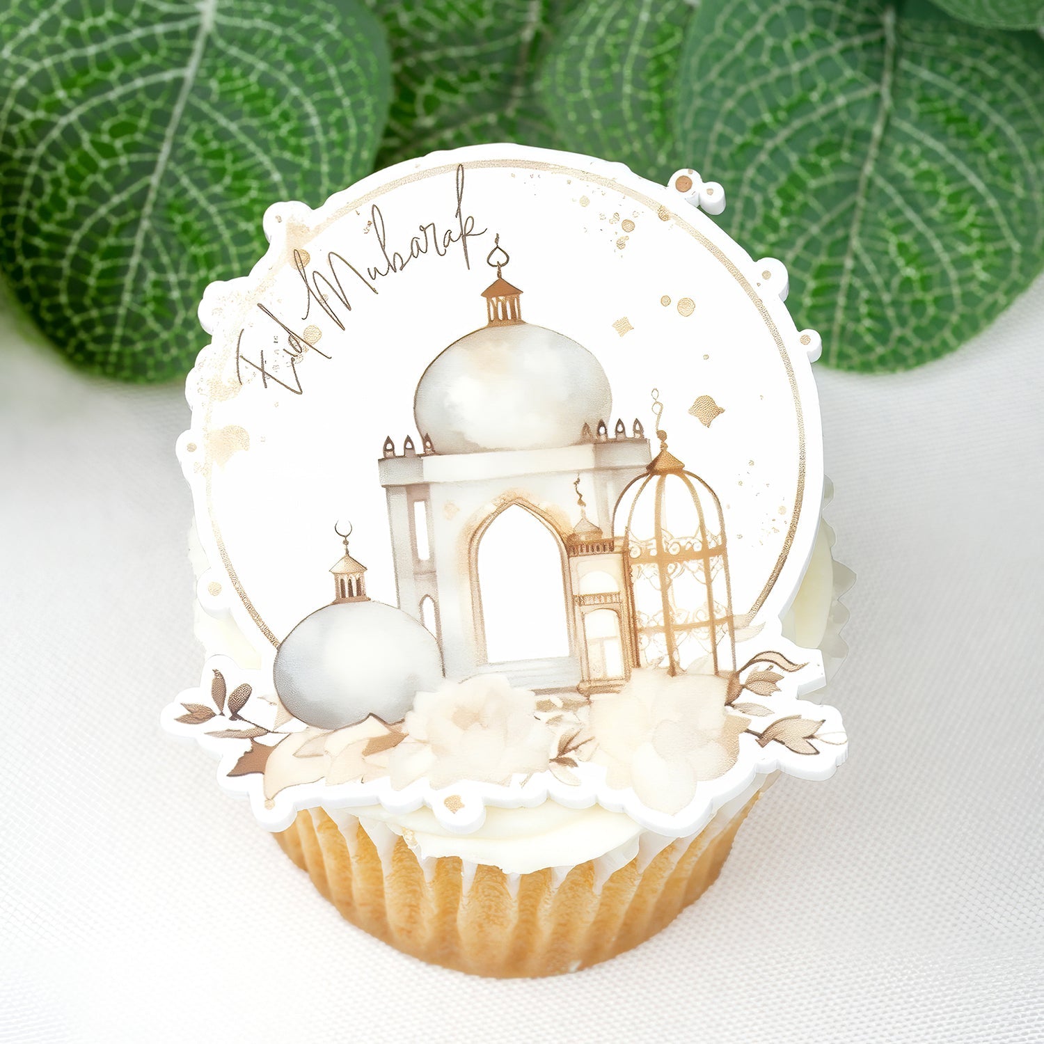 Printed Acrylic Eid Mubarak Cupcake Topper - Cupcake Topper