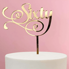 Sixty 60th Birthday Cake Topper - Cake Topper