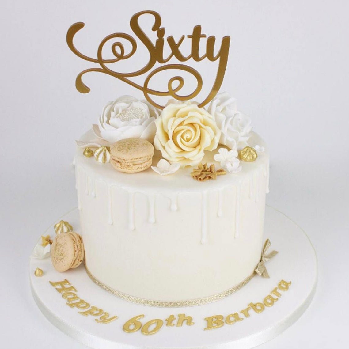 Sixty 60th Birthday Cake Topper - Cake Topper