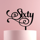 Sixty 60th Birthday Cake Topper - Cake Topper