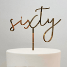 Sixty Cake Topper - Cake Topper